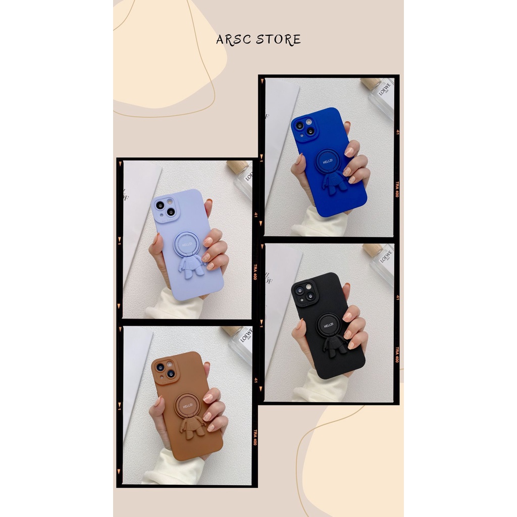 Ốp lưng iphone phi hành gia chống sóc sang trọng cho Iphone 7 8 Plus SE X XS XS Max 11 12 13 Pro Max