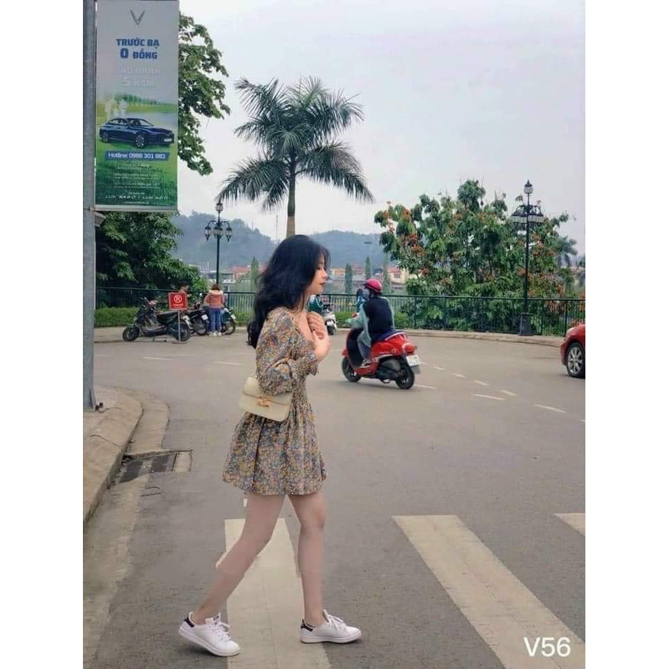 Đầm xòe nữ đẹp, đầm hoa nhí kiểu dáng thời trang, hàng thiết kế có size, chất đẹp, may kỹ | BigBuy360 - bigbuy360.vn