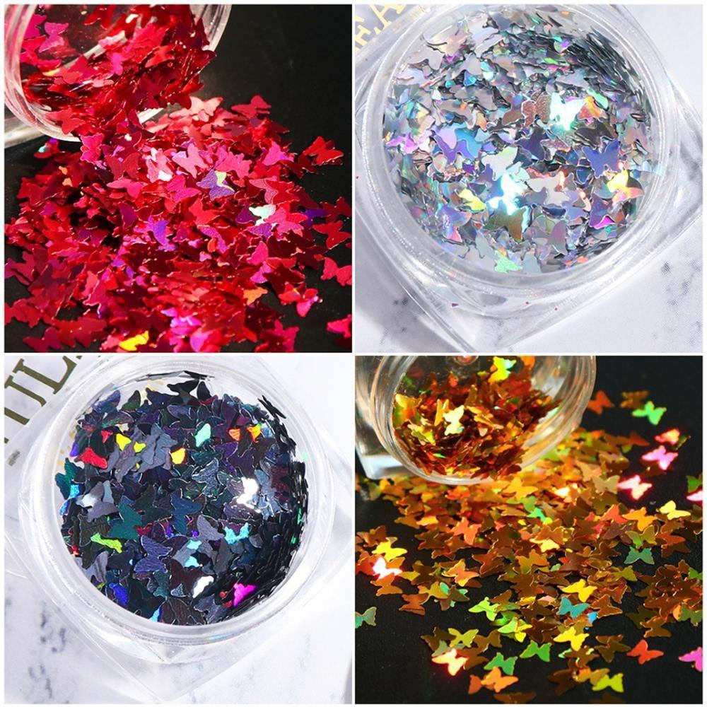 1 Hộp Sequin Lấp Lánh Thời Trang Dùng Trang Trí Móng Nghệ Thuật DIY