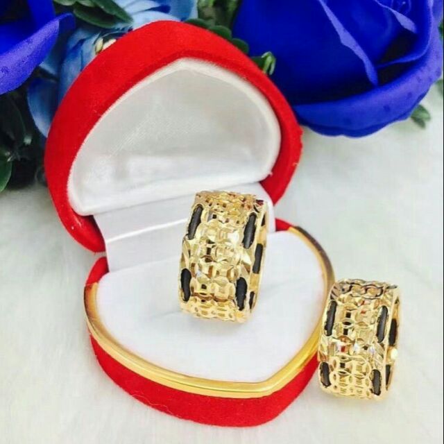 Nhẫn nam kim tiền may mắn mạ vàng 18k