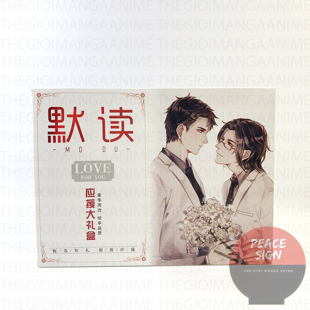 Hộp quà tặng Đọc thầm Mặc Tú đam mỹ A5 có poster postcard bookmark banner huy hiệu album ảnh anime
