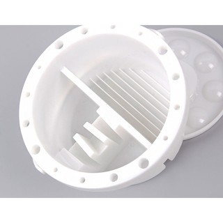 Xô Rửa  Vệ Sinh Cọ Vẽ Tròn Đa Năng, Có Ô Cắm Cọ Khô, Palette