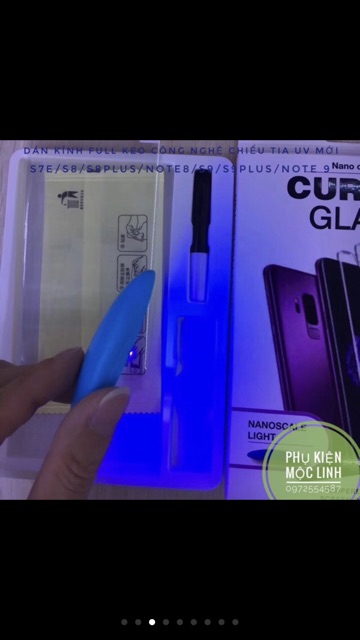 KÍNH CƯỜNG LỰC FULL KEO SẤY TIA UV SAMSUNG S7E S8 S8 PLUS S9 S9 Plus Note 8 Note 9