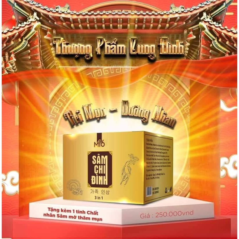 Sâm chi đình M16 ngăn ngừa mụn, thâm ,nám án toàn hiệu quả( CHÍNH HÃNG 100%)