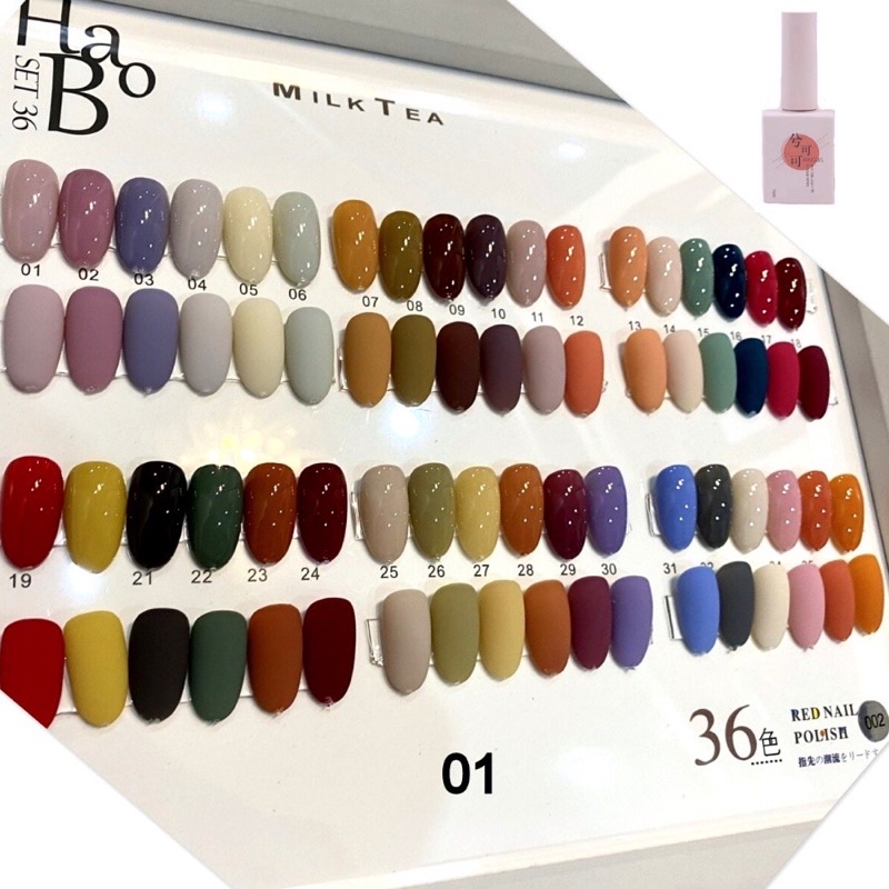Set Sơn Gel HaBo 36 màu thời thượng siêu chất
