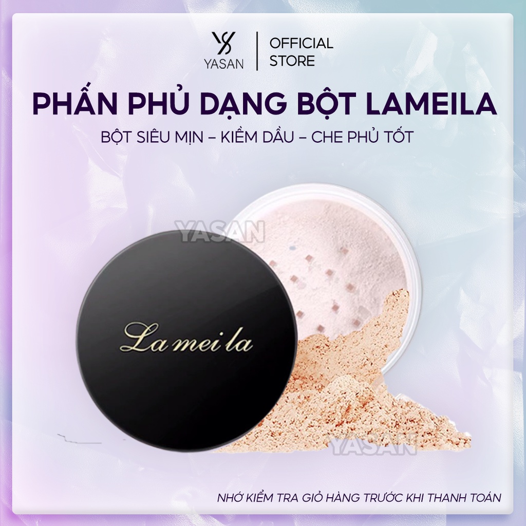 Phấn phủ Lameila kiềm dầu dạng bột siêu mịn lên màu tự nhiên hàng nội địa trung Yasan