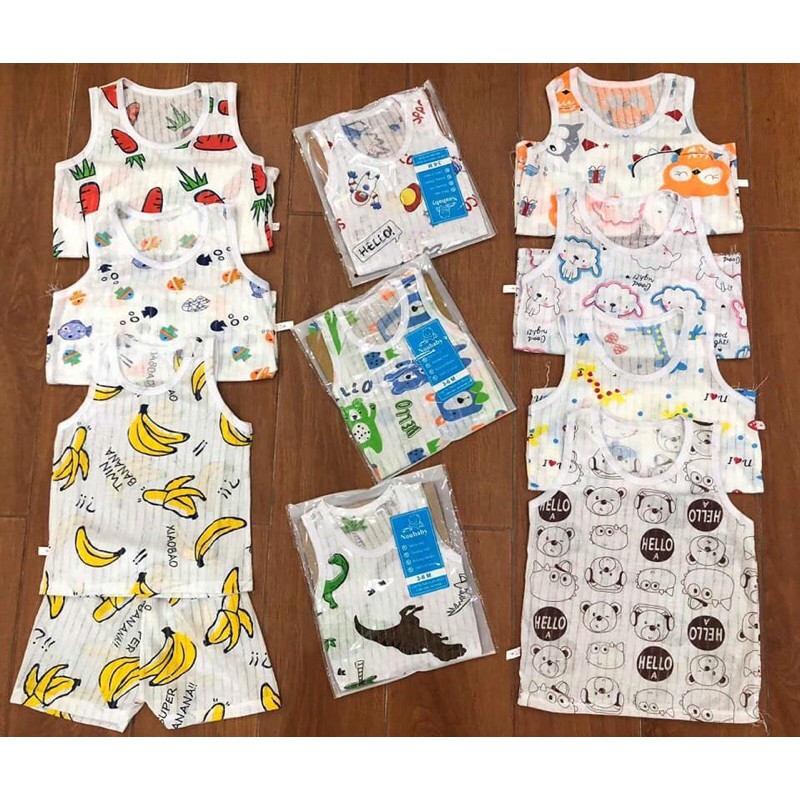 SET 5 BỘ BA LỖ COTTON GIẤY 3-15kg