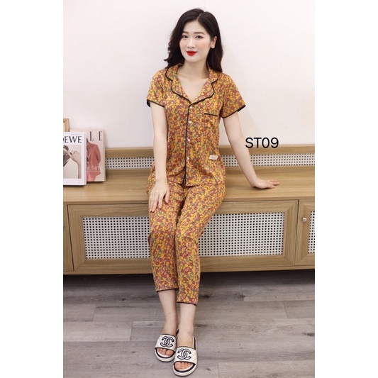Bộ đồ ngủ, đồ ngủ nữ mặc nhà chất lụa satin cao cấp mềm mát, đủ size theo số đo