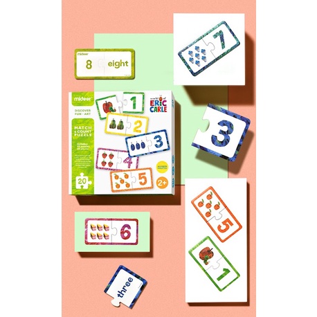 Bộ Đồ Chơi Xếp Hình Số Và Màu Sắc Match & Count- Color Match Puzzle, Đồ Chơi Thông Minh Cho Bé 2 tuổi +