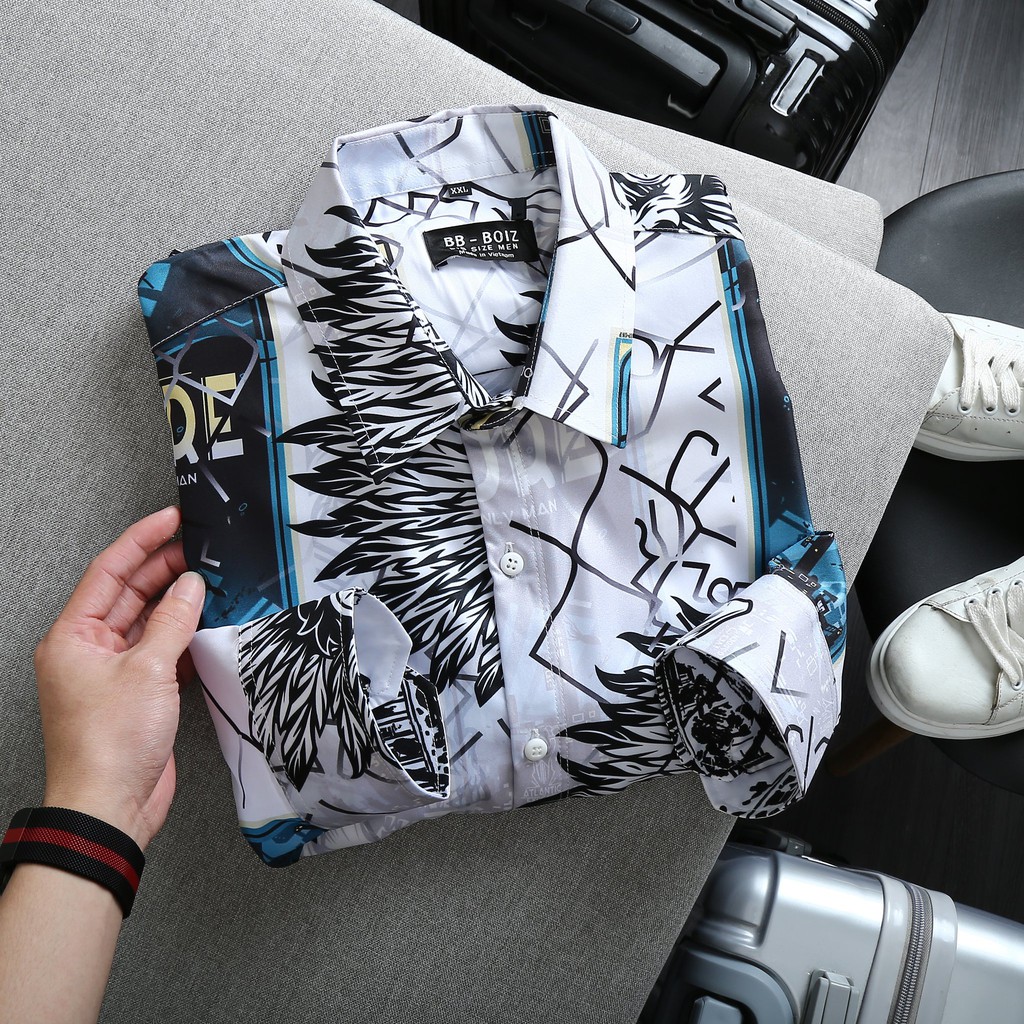 [bigsize &lt; 130kg] ÁO SƠ MI NAM tay dài BIGSIZE