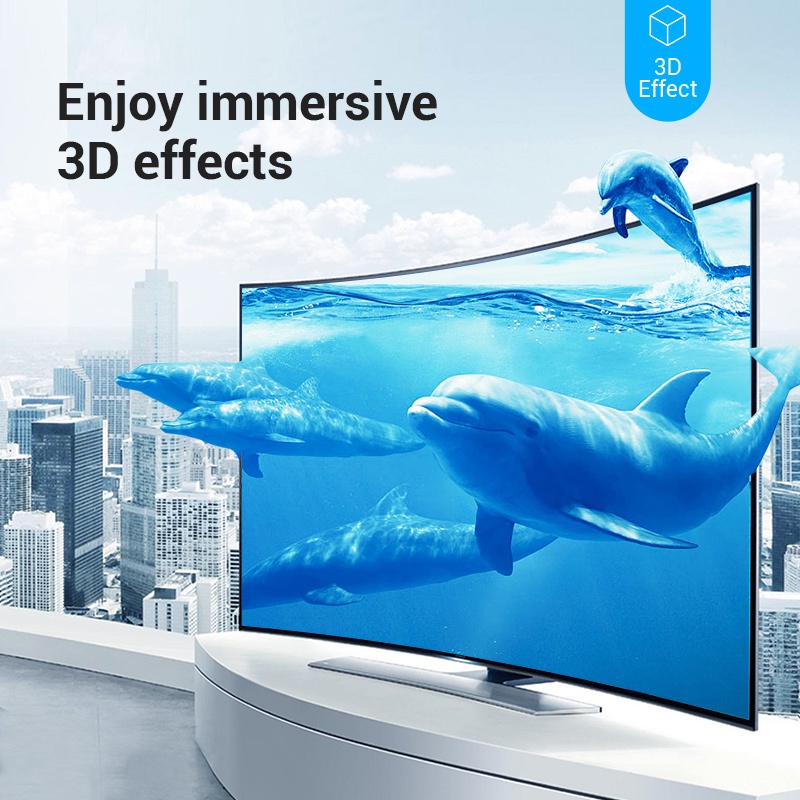 Dây hdmi 2.0 Vention độ phân giải 4K@60Hz dài từ 1m tới 10m