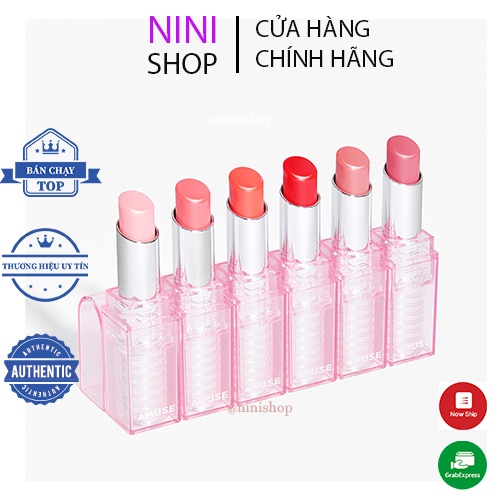 Son dưỡng môi có màu Amuse Dew Balm 3.2g - Ninishop