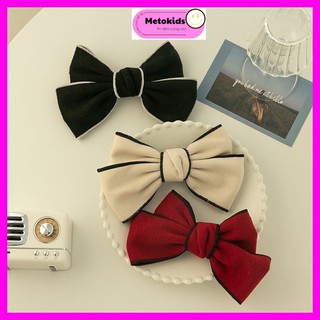 Kẹp tóc hình nơ to cao cấp phong cách Hàn Quốc