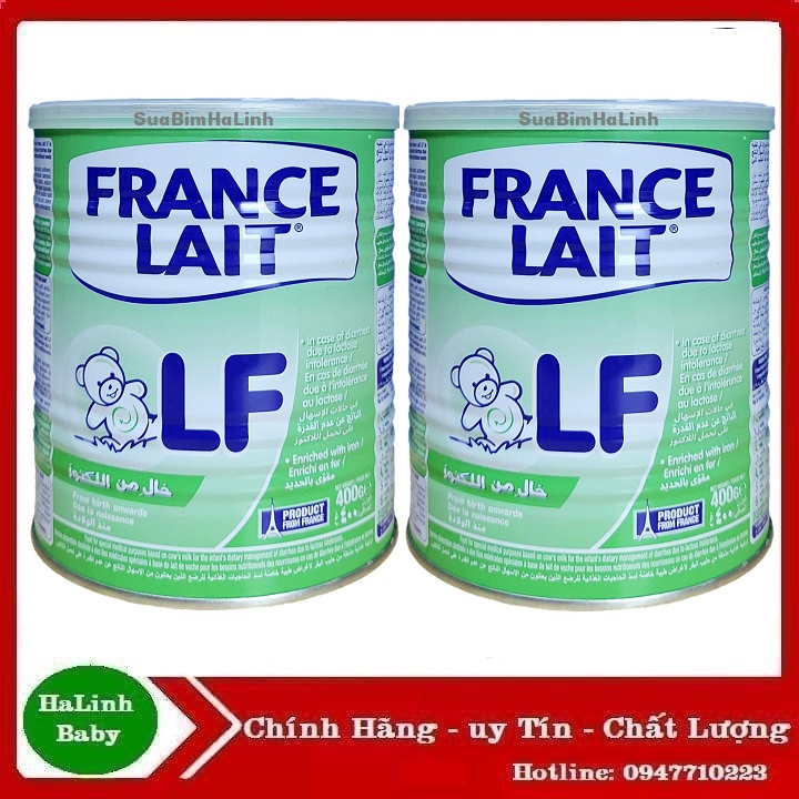 Combo 2 Lon Sữa France Lait LF 400g [Dành cho trẻ tiêu chảy].