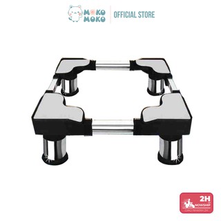 Kệ Để Chân Máy Lọc Nước Inox Đa Năng Cao Cấp QP - Điều Chỉnh Theo Kích Thước Từ 35mm Đến 41mm, Trụ Inox, Đế Cao Su