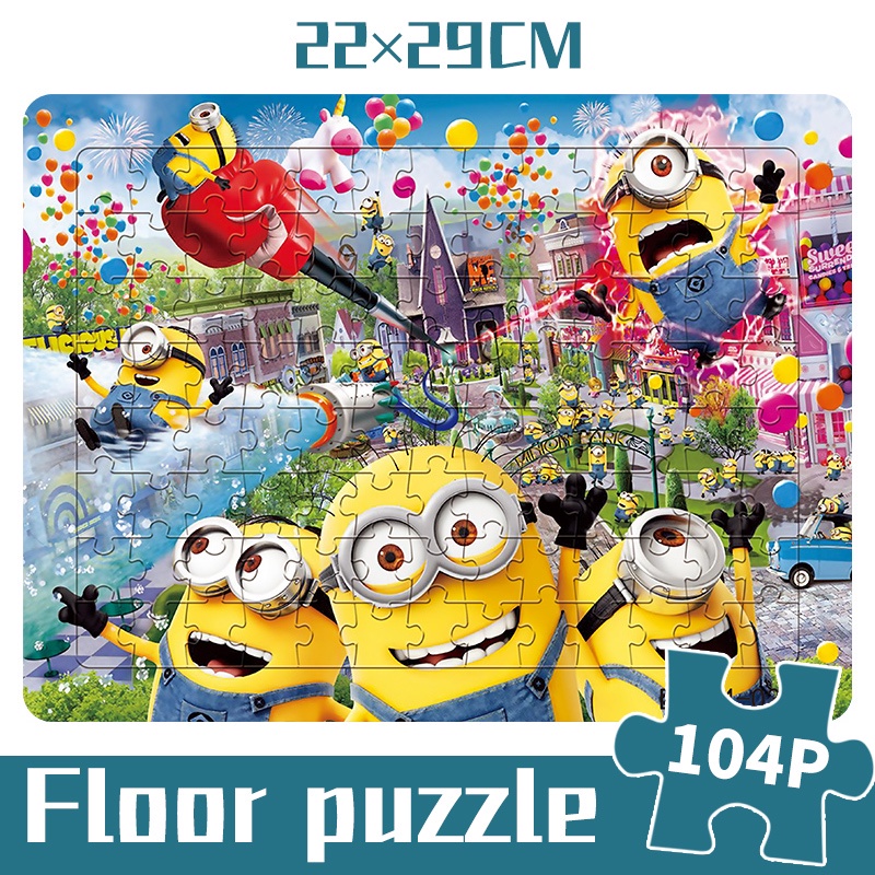 Bộ đồ chơi xếp hình gồm 104 mảnh hình chú heo xinh xắn