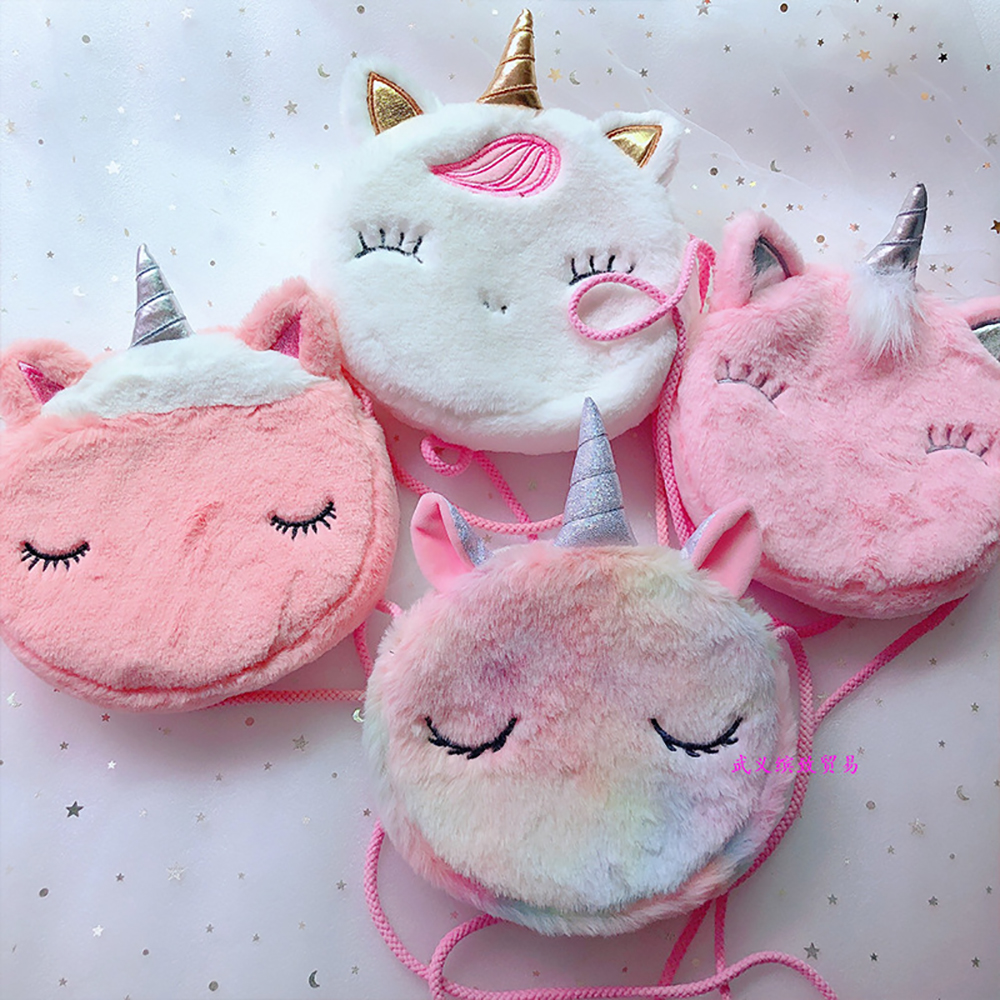 Túi Đeo Chéo In Hình Ngựa Một Sừng Dễ Thương Cho Bé