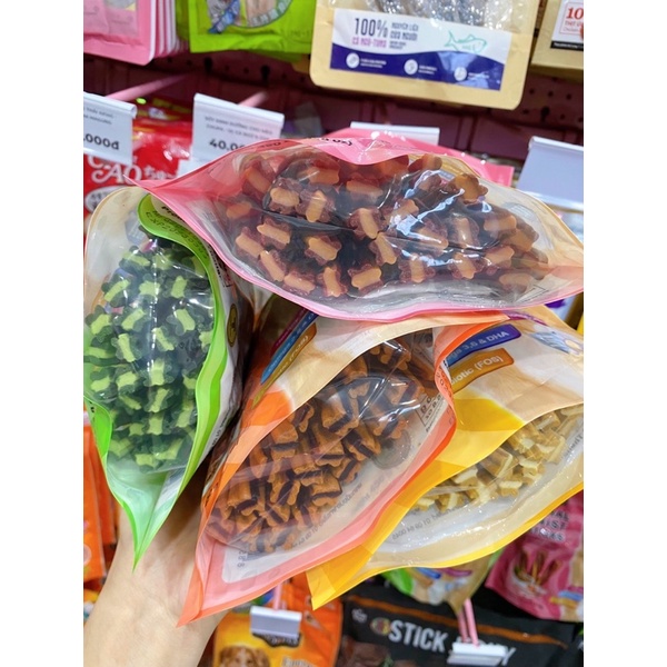 [ 450g ] Xương gặm sạch răng cao cấp Goodies Spriral Stix