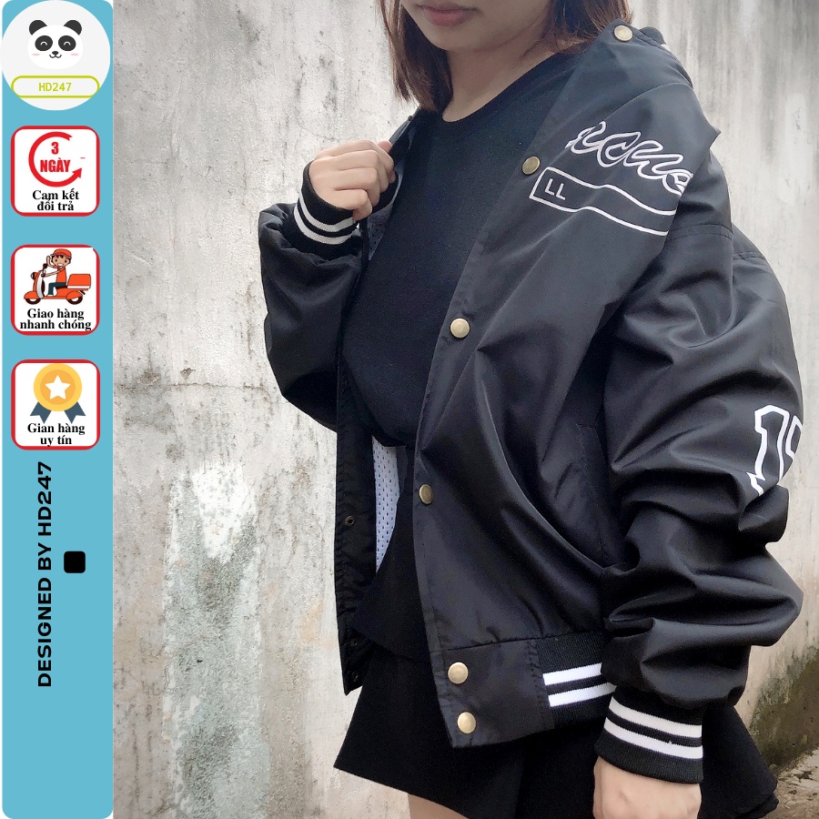 Áo Khoác Dù Bomber Jacket MARCUS 2 Lớp Unisex (Ảnh Thật/Có sẵn) HD247 0257