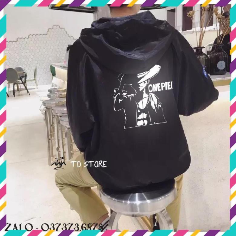 RẺ VÔ ĐỊCH- [ Form 75kg] Áo khoác dù phản quang Luffy One Piece cực chất - bán chạy nhất