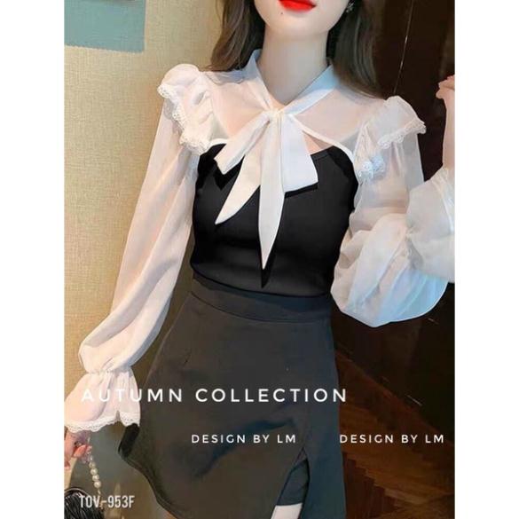 🥰🥰ÁO UMI PHỐI TƠ ÓNG NƠ CỔ SẴN HÀNG _V3TSHOP
