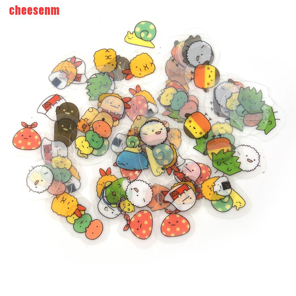 Set 80 Miếng Dán Giấy mini Dễ Thương Dùng Trang Trí Nhật Ký DIY