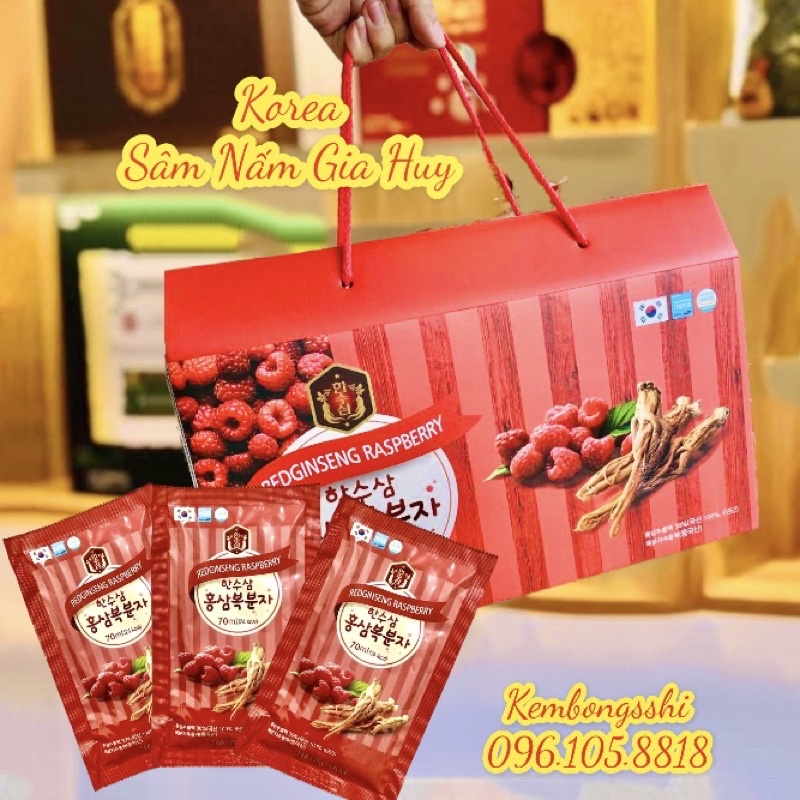 [HÀNG MỚI VỀ] Nước Hồng Sâm Phúc Bồn Tử HANSUSAM HÀN QUỐC