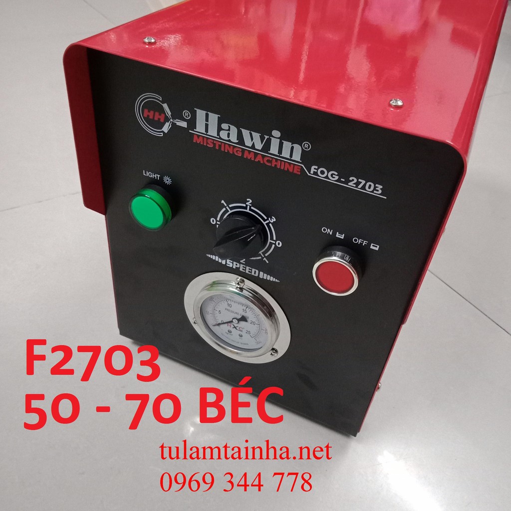 Máy phun sương Đài Loan Hawin F2703, phun tối đa 70 béc