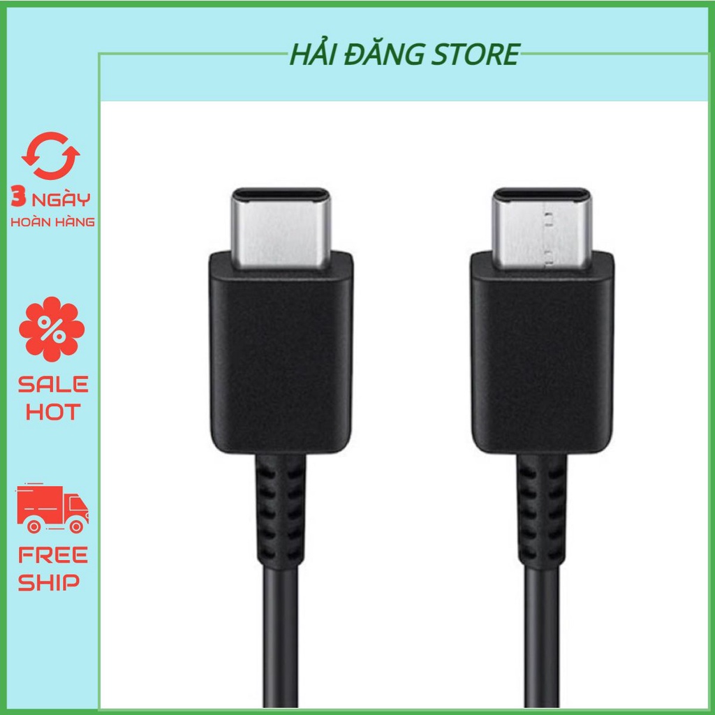 Cáp Sạc Samsung 2 Đầu Type C 25W Sạc Nhanh Note 10 Note 20 S20 S20+ A71 S21 S21Ultra Lỗi 1 Đổi 1 Bảo Hành 6 Tháng