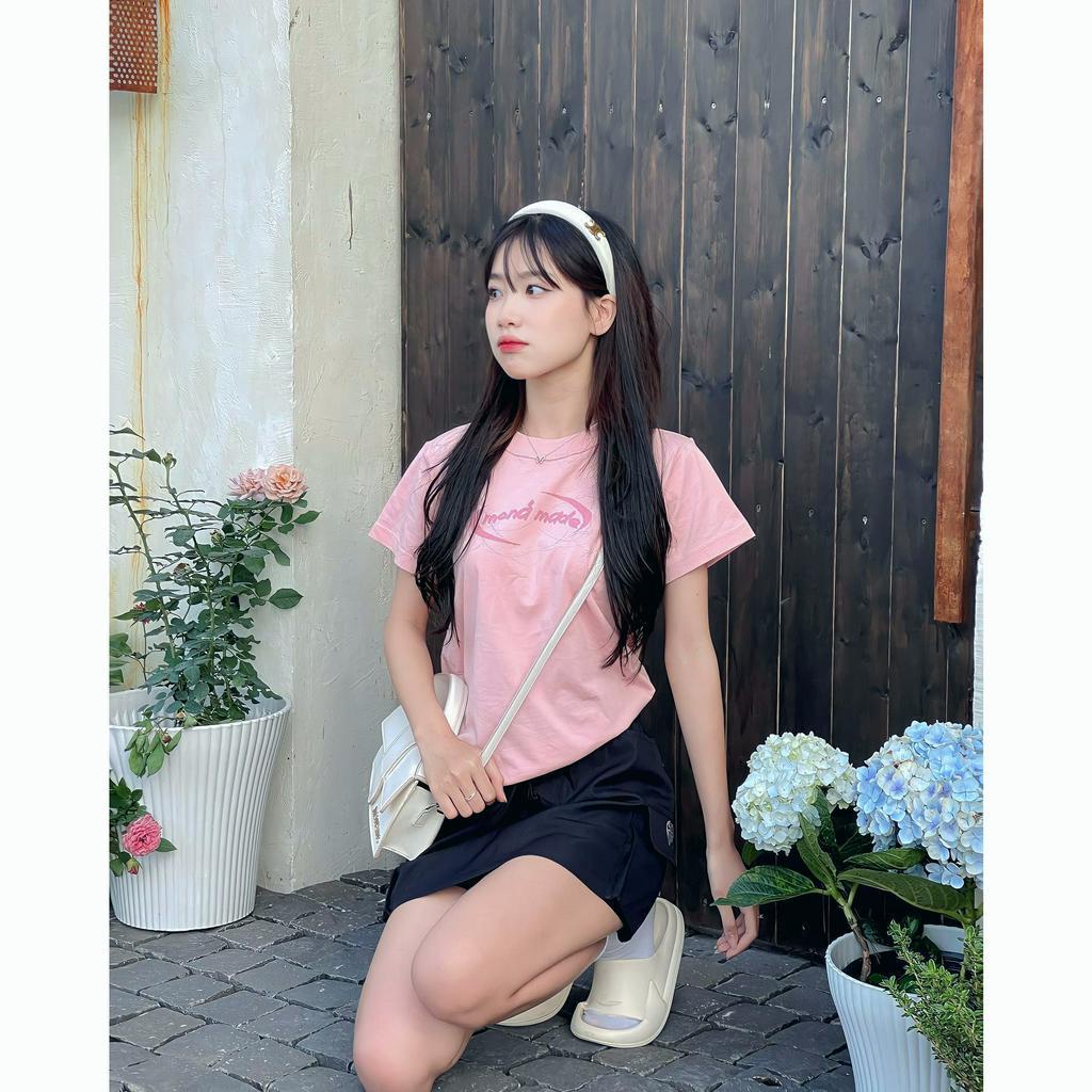 Áo baby tee TERRA hồng, Áo thun form baby tee nữ hot trend Sgzbr.vn