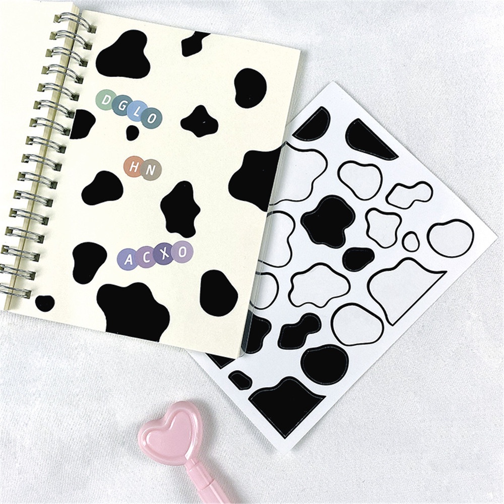 Dễ Thương Sticker Dán Trang Trí Hình Bò Sữa Xinh Xắn