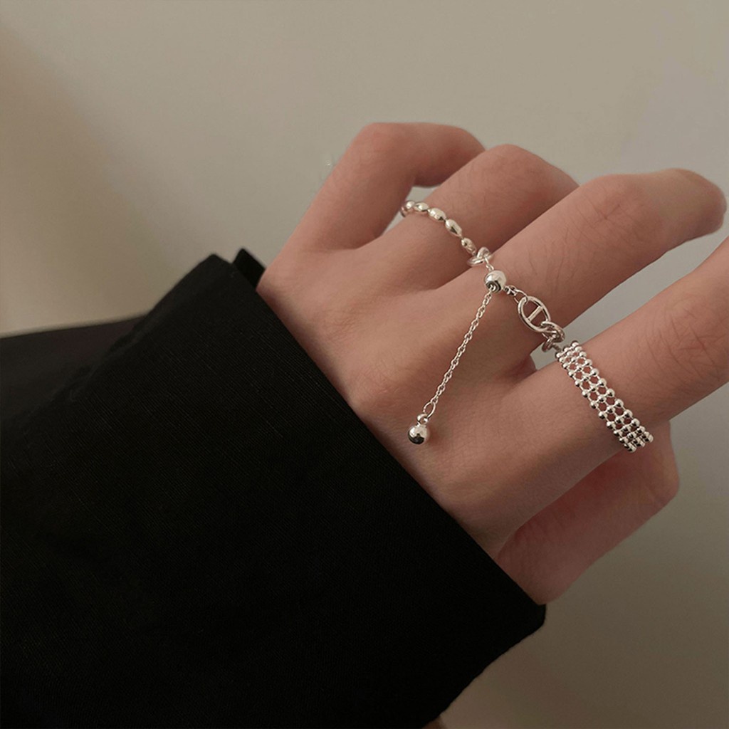 Nhẫn thời trang thiết kế tối giản có thể điều chỉnh