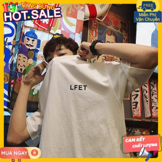 Áo thun nam nữ unisex tay lỡ LF 84, áo phông tay lỡ unisex form rộng oversize streetwear