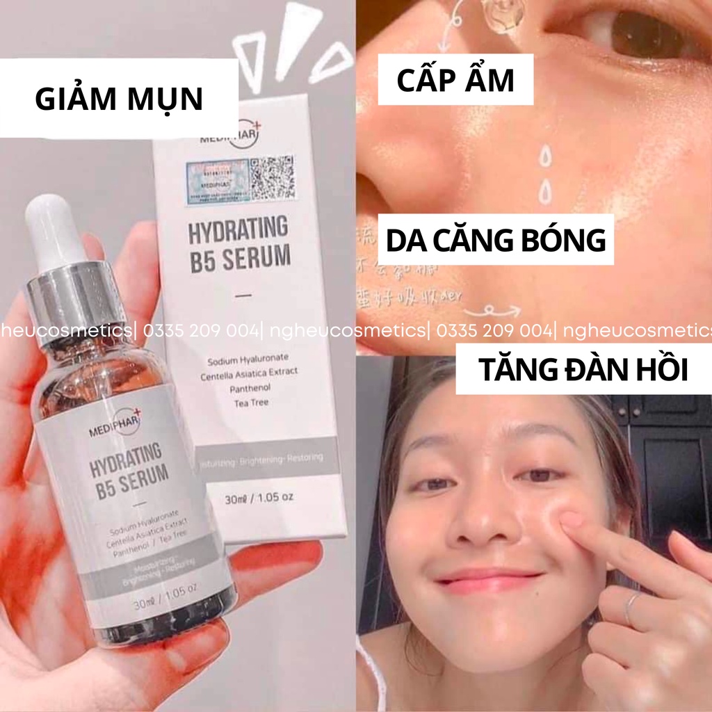 Serum Cho Da Dầu Mụn Phục Hồi Cấp Ẩm Chống Lão Hóa Hydrating B5 Mediphar 30ml