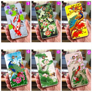 Ốp lưng Samsung E7 (dẻo viền trắng trong) - Hình Chim Công, Cá Chép, Cò
