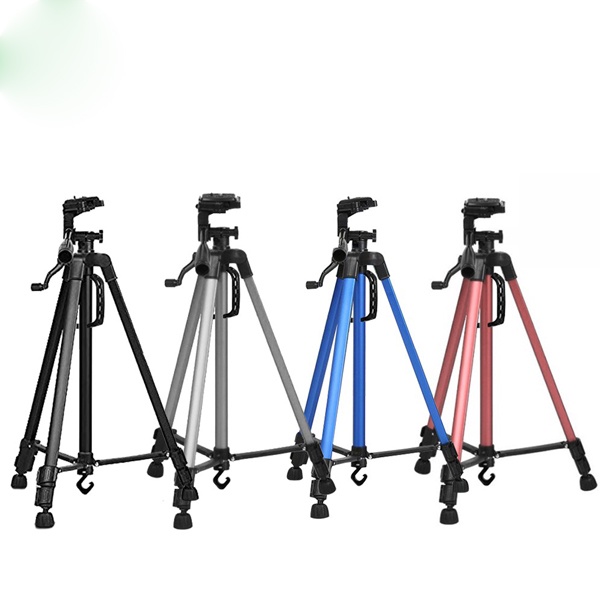 Chân Giá Đỡ Máy Ảnh Tripod 3366 Cao 1m5 Có Tay Cầm Quay Phim kẸP ĐIỆN THOẠI