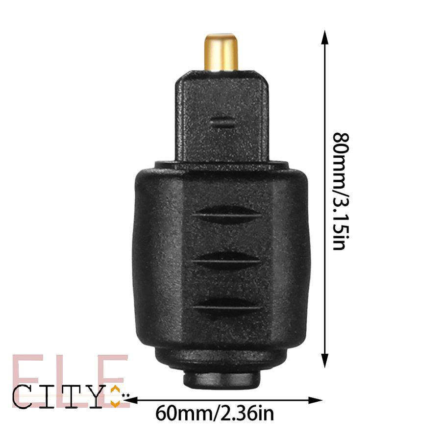 107ele Optical Audio Adapter 3.5mm Female Jack Plug To Digital Toslink