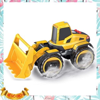 Bộ đồ chơi xe xúc gầu lật có nhạc, đèn - xe công trình duka