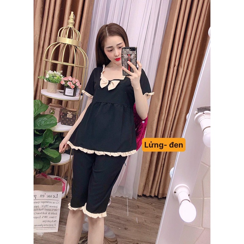 SET BỘ THỜI TRANG LỬNG PHỐI VIỀN BÈO SIÊU DỄ THƯƠNG