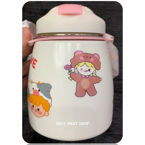 Bình giữ nhiệt cao cấp AHHUAT_900ml inox 304_Kiểu dáng Độc đáo (Chứa nước uống hoặc đồ ăn)