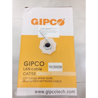 Cable mạng gipco utp cat5e cat6e