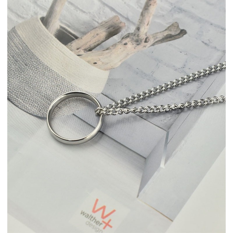 Vòng Cổ Phối Mặt Tròn Đơn Giản Cá Tính Cho Nam