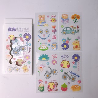 ⚡️BỘ 6 MIẾNG STICKER DÁN SỔ, ĐIỆN THOẠI CUTE⚡️
