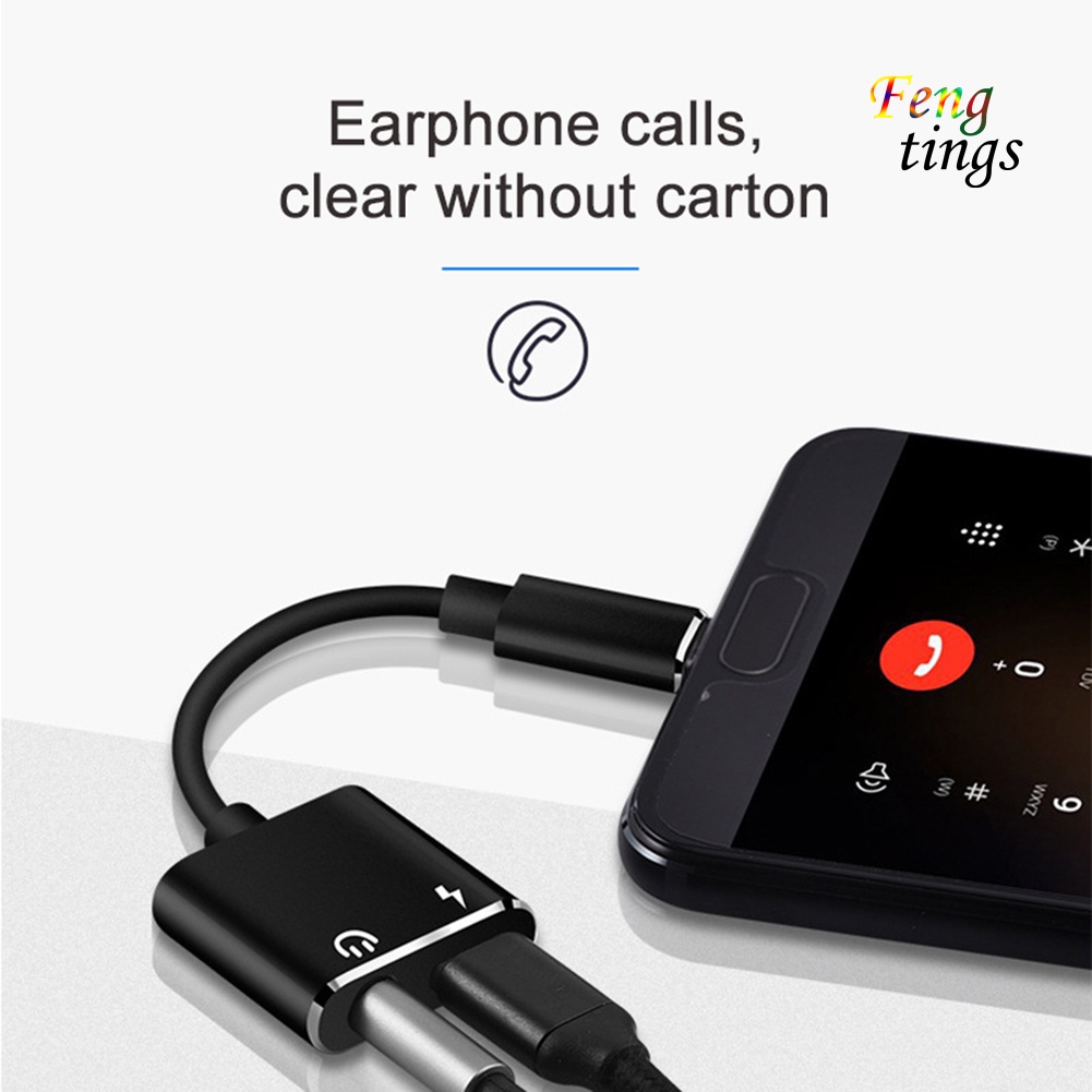 Đầu Chuyển Đổi Âm Thanh 2 Trong 1 Type-C Sang 3.5mm Chuyên Dụng