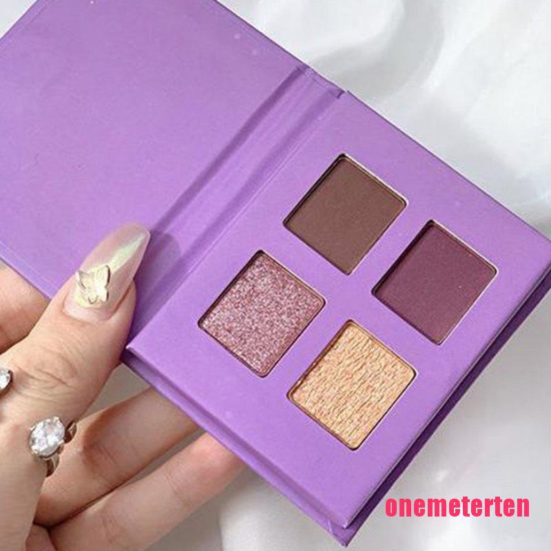 4 Colors Eyeshadow Palette Profession Makeup Highlight Shimmer Eye Shadow