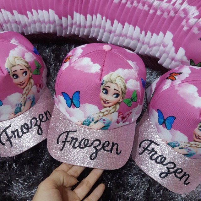 Nón kết bé gái Frozen kim tuyến