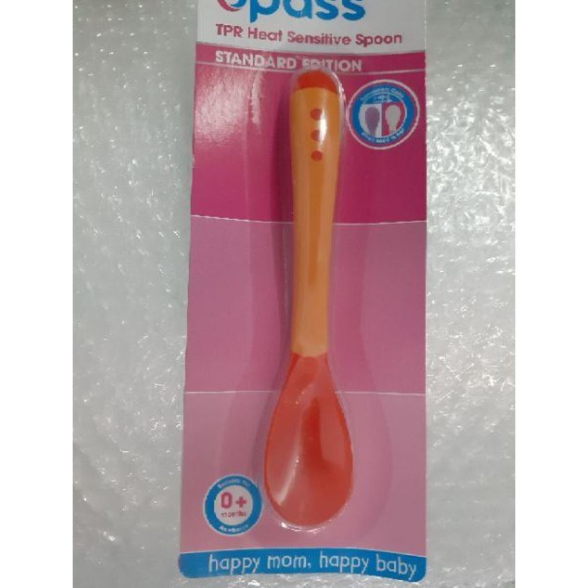(Made in Thailand) Thìa Silicon Cảm Ứng Nhiệt Báo Nóng Upass UP3021W