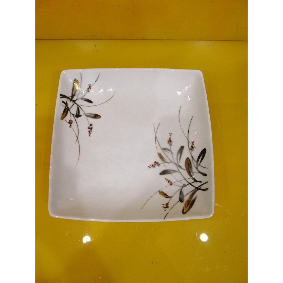 Đĩa sứ hình vuông nội địa Nhật, size 27cm (mã 916)