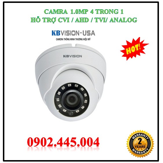 Camera 4 trong 1 KBVISION KX-1002SX4, hồng ngoại 20M