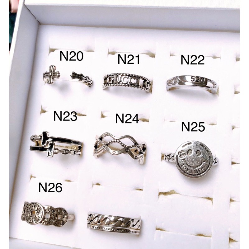 Nhẫn bạc 925 hàng Quảng Châu ko gỉ
